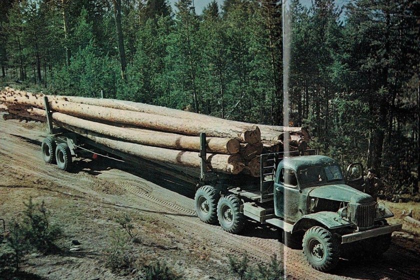 ЗИЛ 157 лесовоз