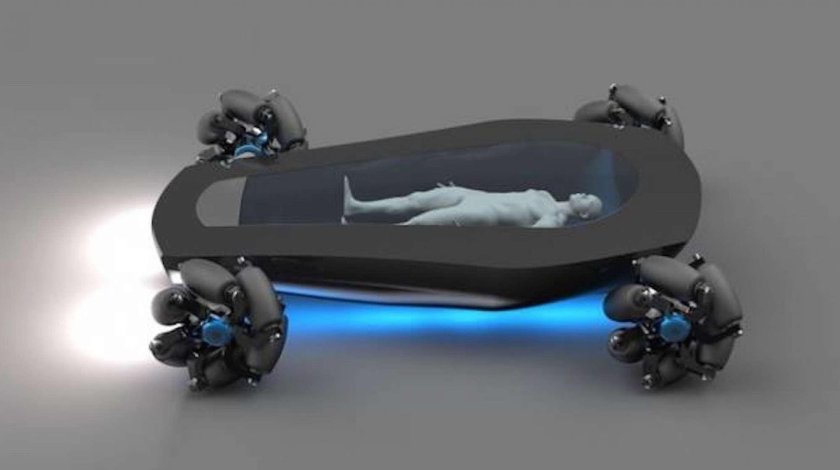 Футуристический гроб