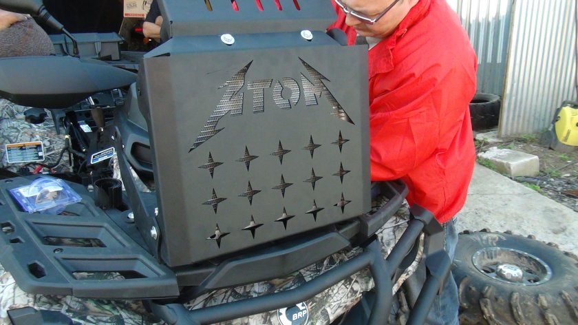 Вынос радиатора стелс динли 600