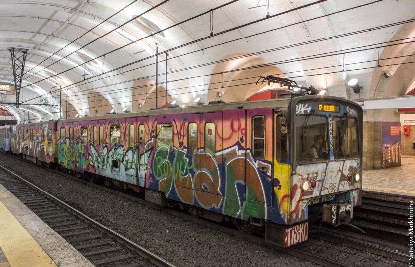 Метро Италии Рим