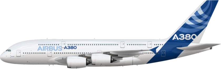 Airbus a380 вид сбоку