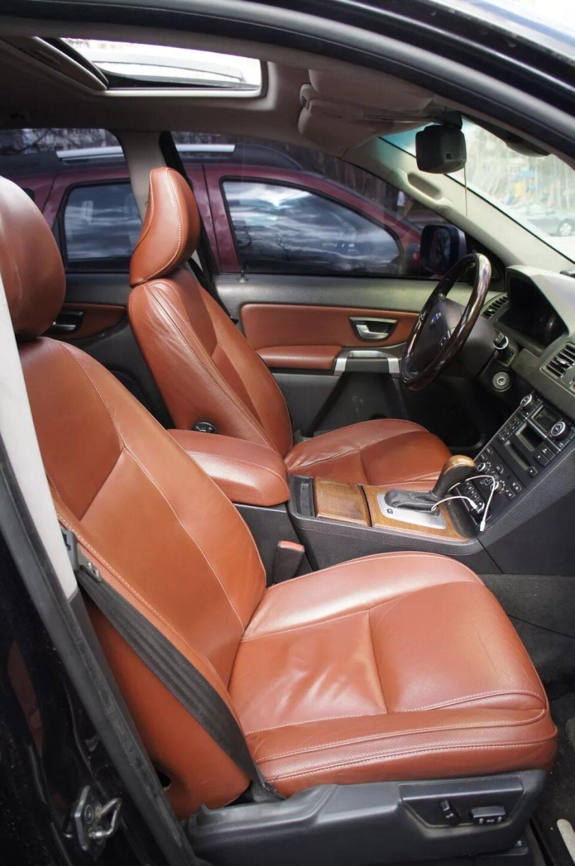 Вольво s80 салон коричневый