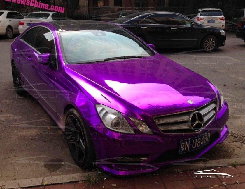 Мерседес е200 фиолетовый