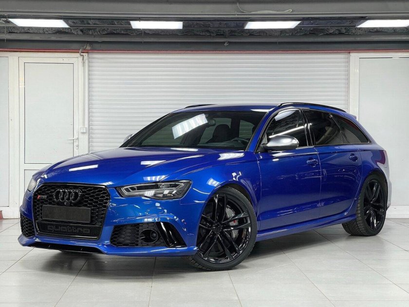 Ауди рс6 универсал синий