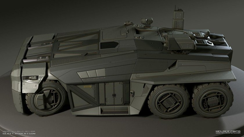 Бронемобиль киберпанк