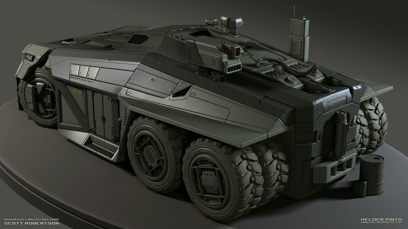 Бронированный грузовик Sci Fi