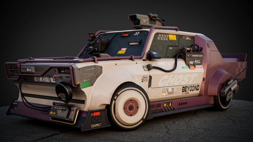 Авто в стиле киберпанк