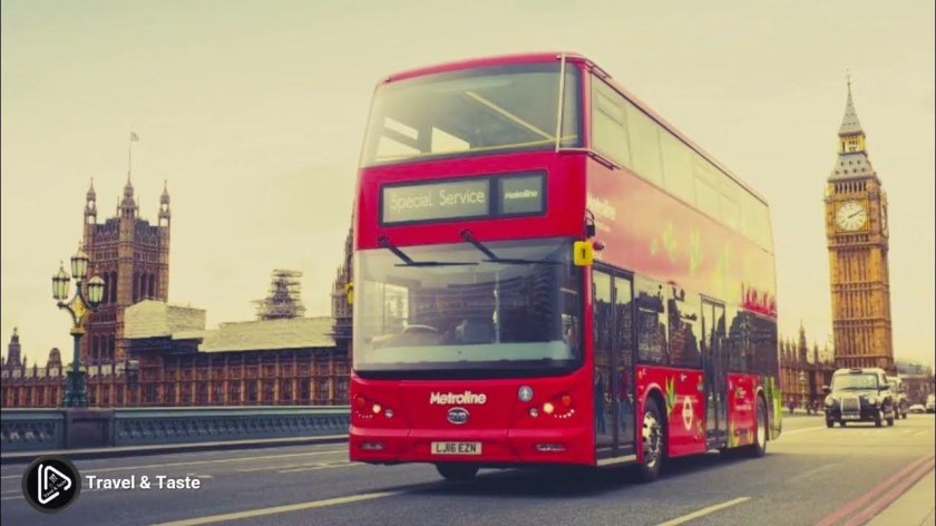 Двухэтажные автобусы в лондоне с биг бен