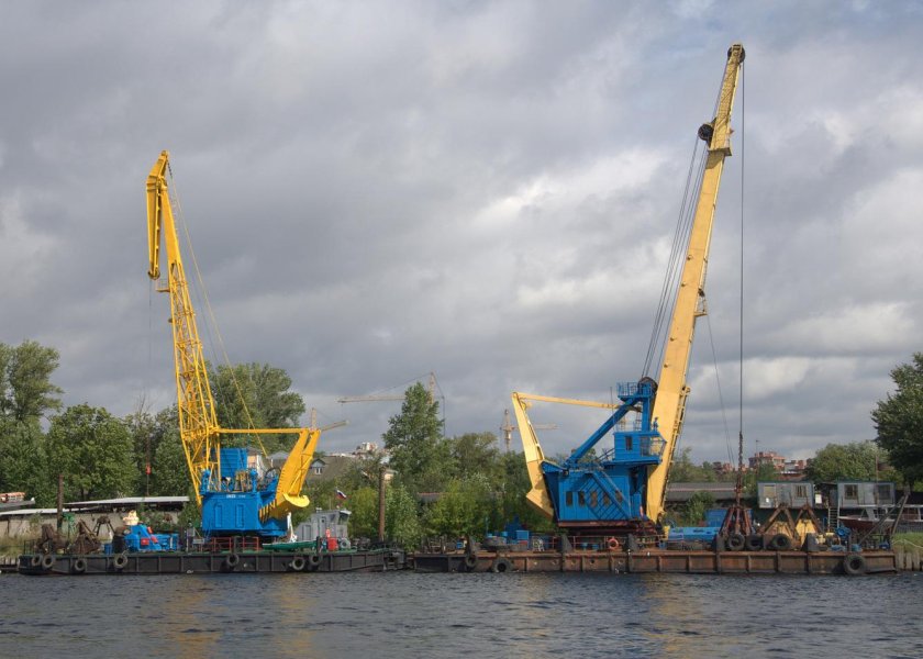 Плавучий кран кпл 5-30
