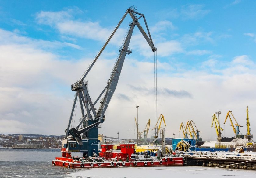 Кран плавучий Ганц 25т