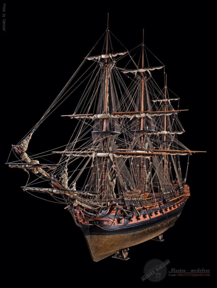 HMS Cumberland 1774 модель