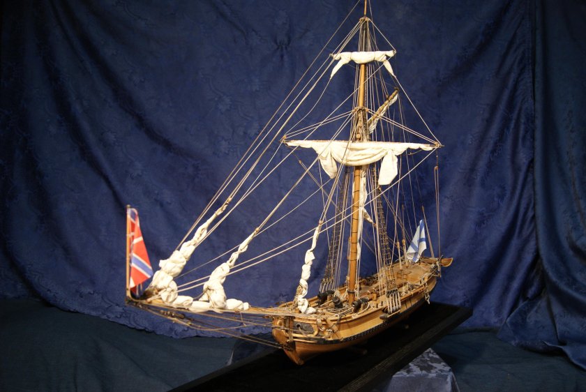 Бомбардирский корабль Петра 1