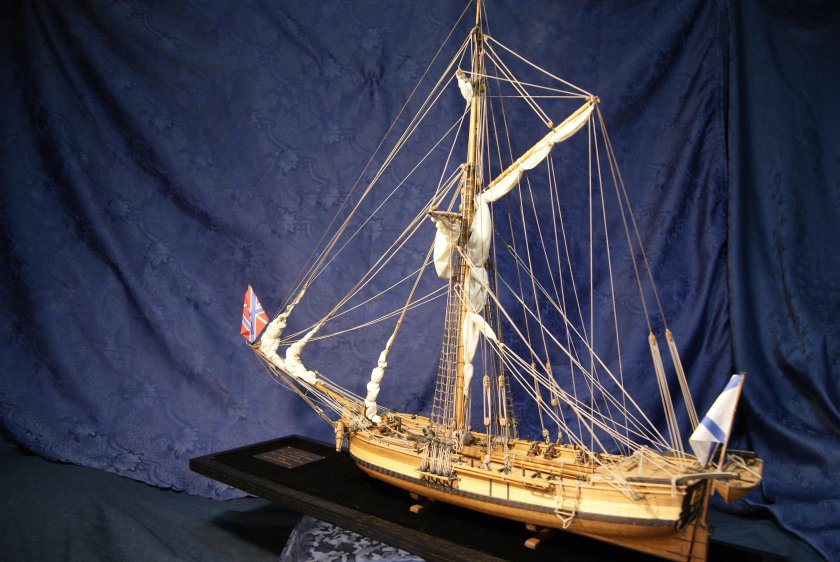 Бомбардирский корабль 18 века