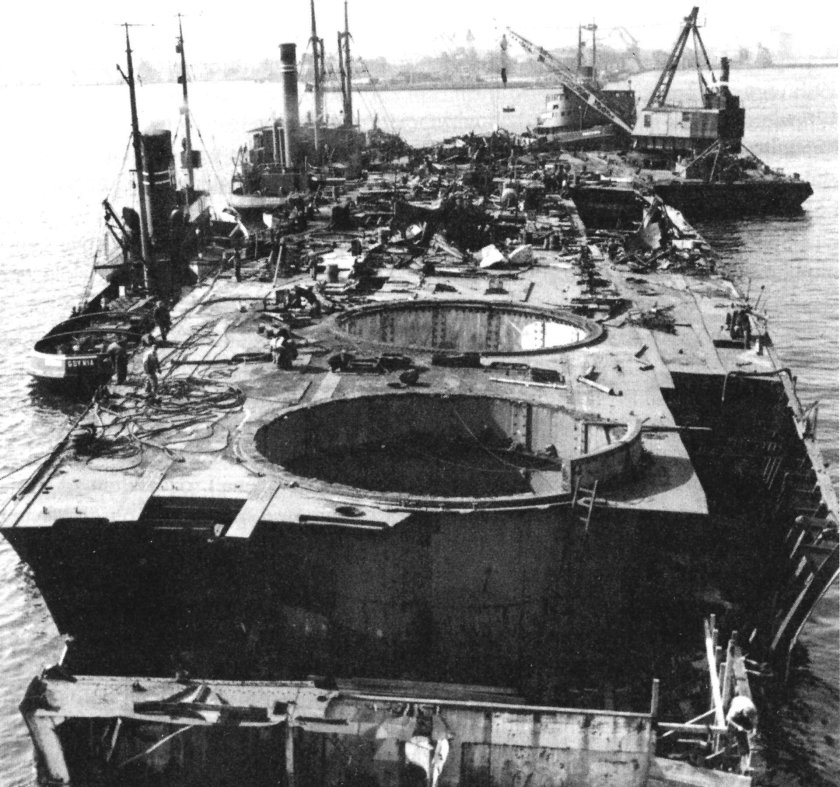 Gneisenau 1936 на дне