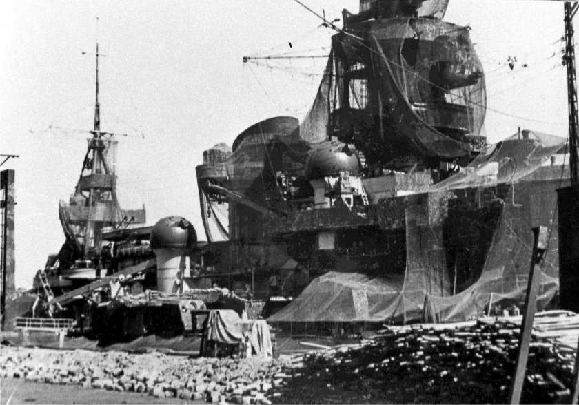 Gneisenau 1936 на дне