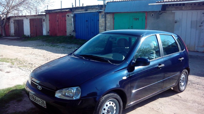 Лада Калина 1 хэтчбек черника 2008