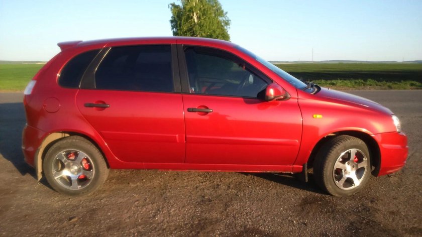 Калина 104 красный металлик