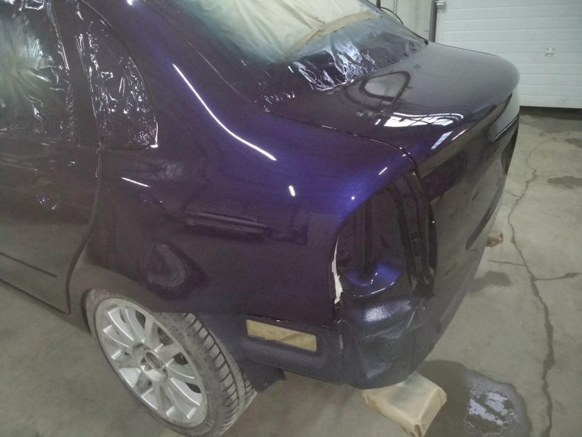 Калина покраска