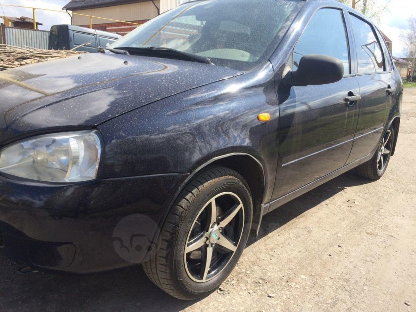 Лада калина 2014 год черная