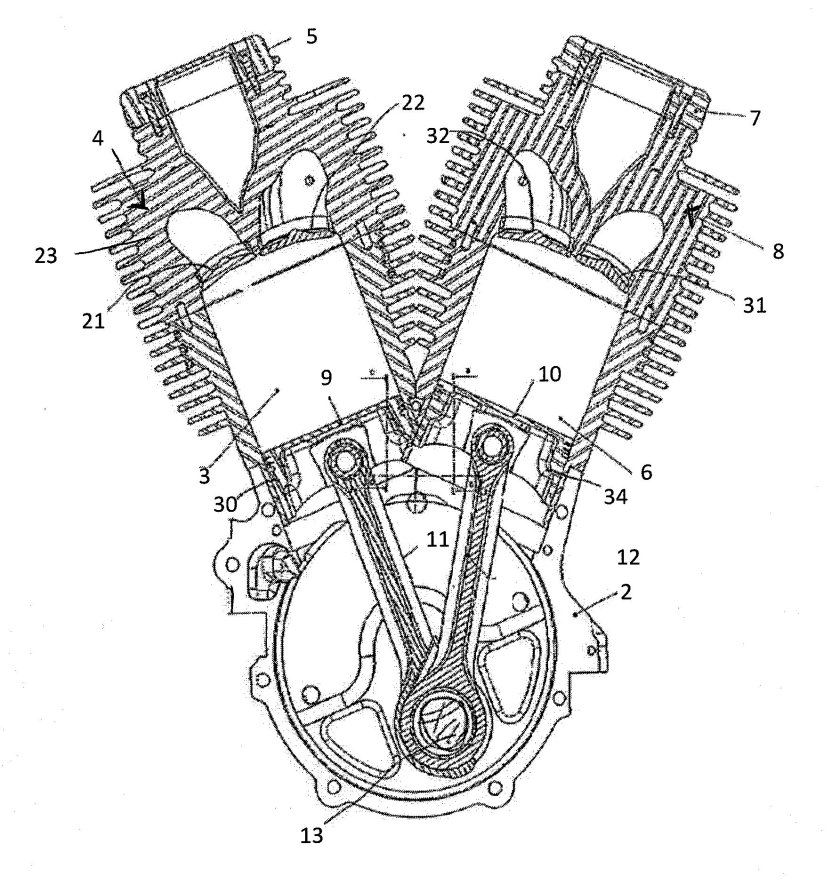 Схема двигателя Харлей Дэвидсон