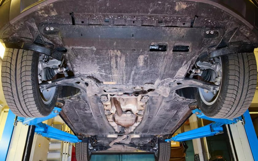 Защита двигателя снизу VW Tiguan 2017-