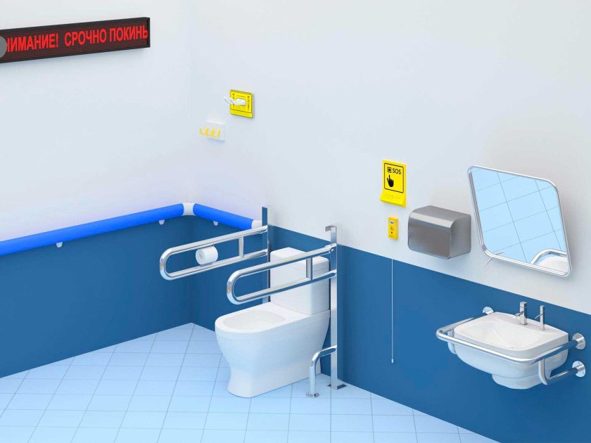 Адаптация санузла для МГН