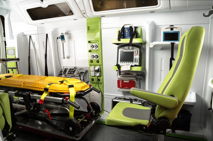 Реанимобиль СМП внутри