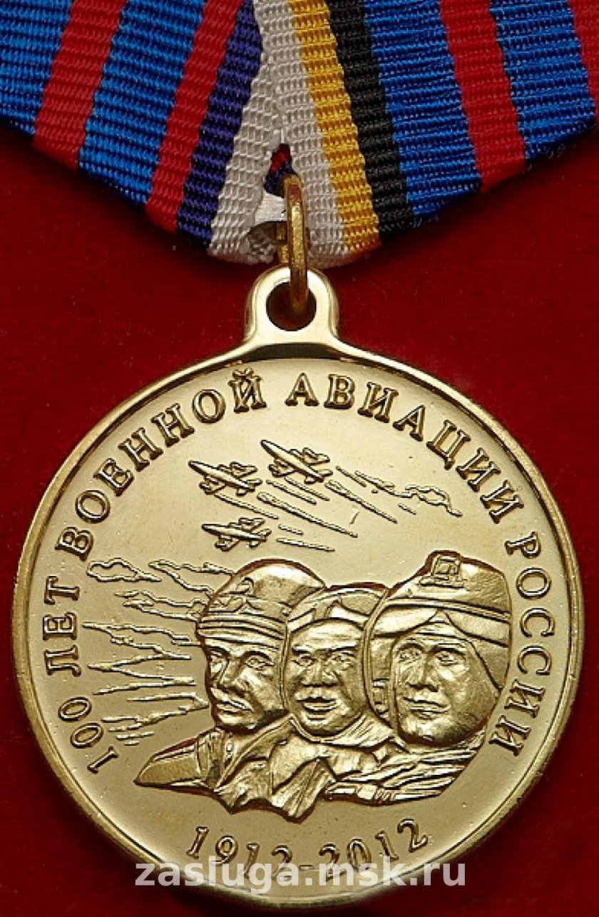 Медаль 100 лет ВВС России Министерство обороны РФ
