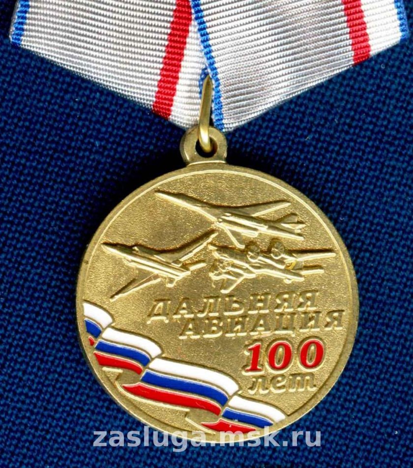 Медаль 100 лет дальней авиации