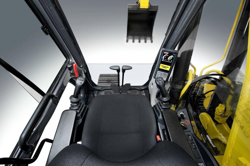 Нью Холланд экскаватор погрузчик кабина