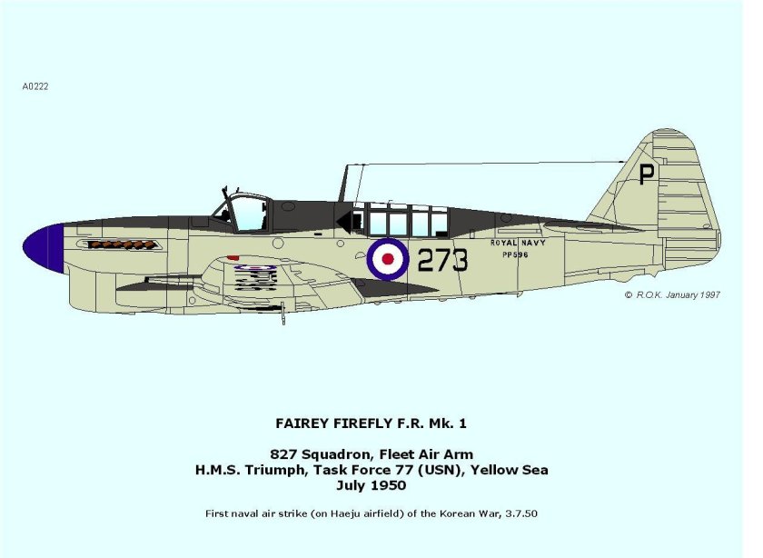 Fairey Firefly MK.I окраска