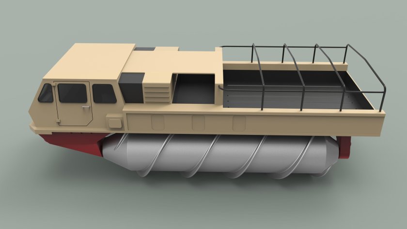 Шнекороторный вездеход ЗИЛ-4904