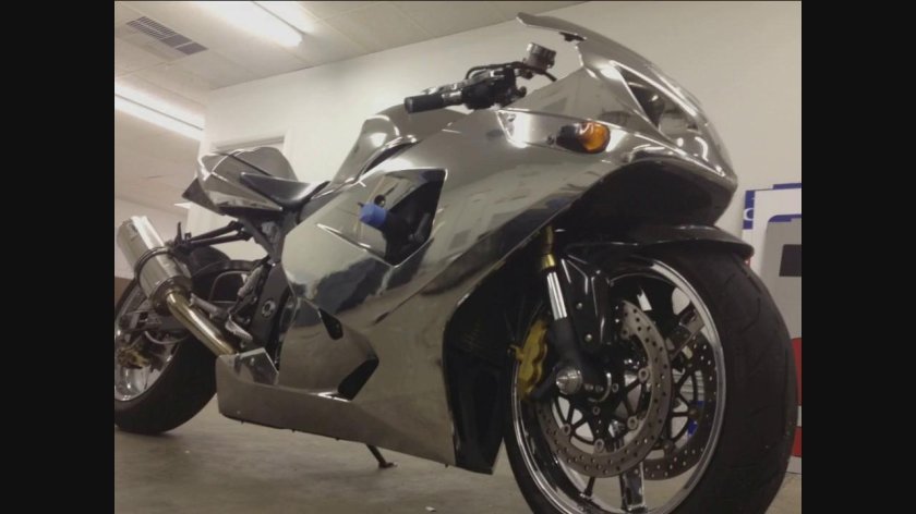 Хромированный мотоцикл