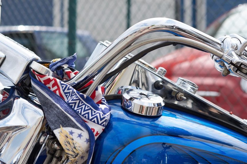 Хромированный мотоцикл