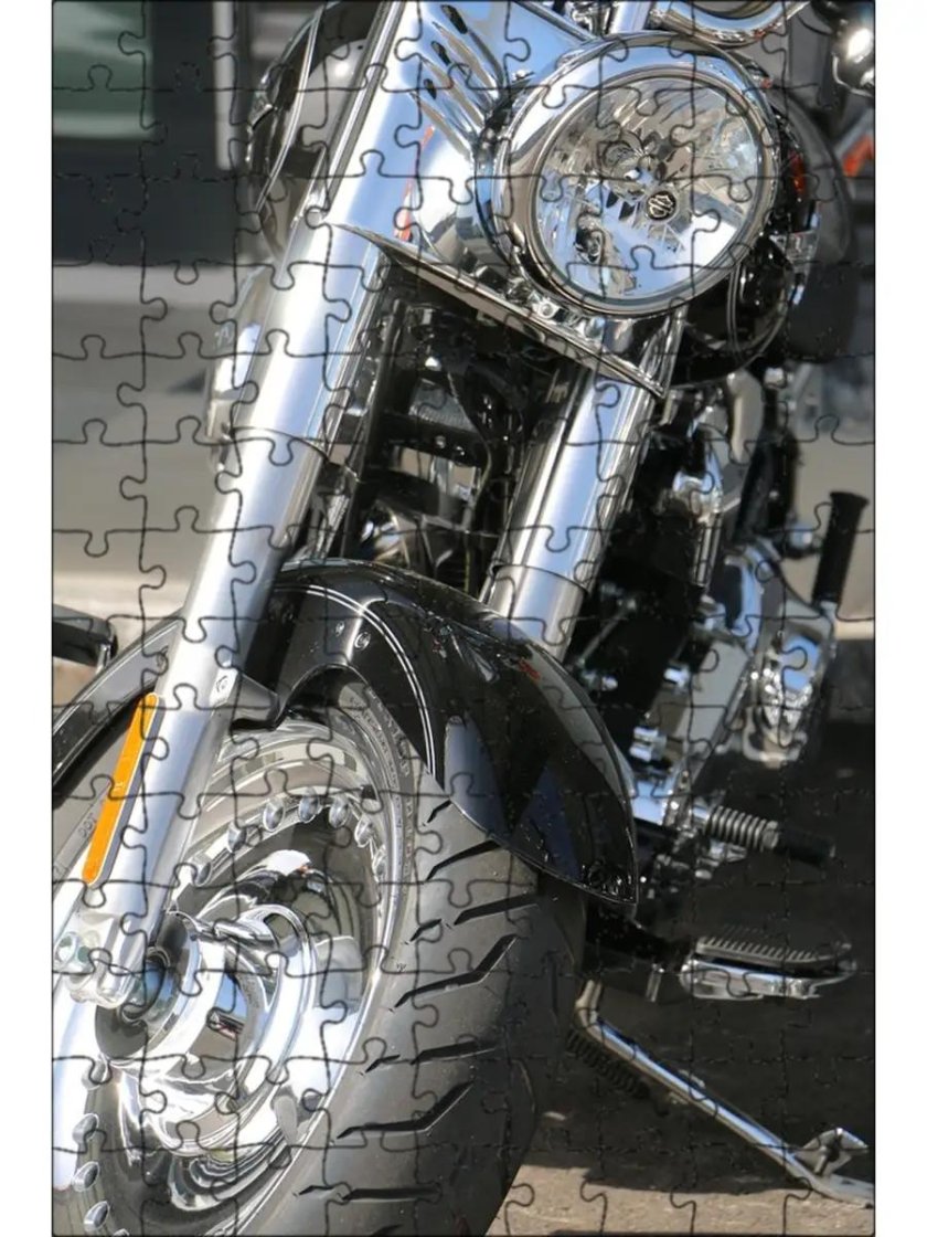 Хромированный Харлей Дэвидсон