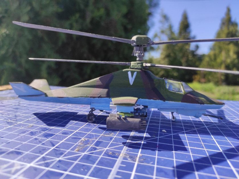 Вертолёт ка 58 чёрный призрак