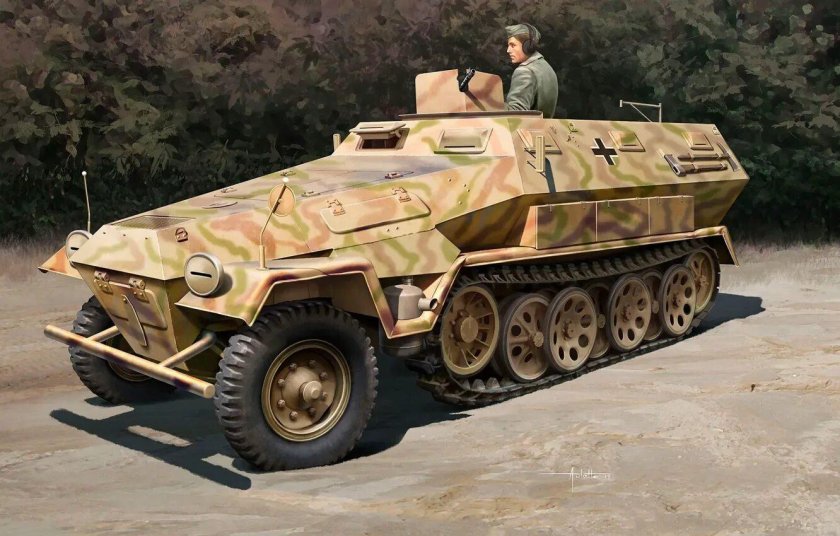 Немецкий бронетранспортер sd kfz 251