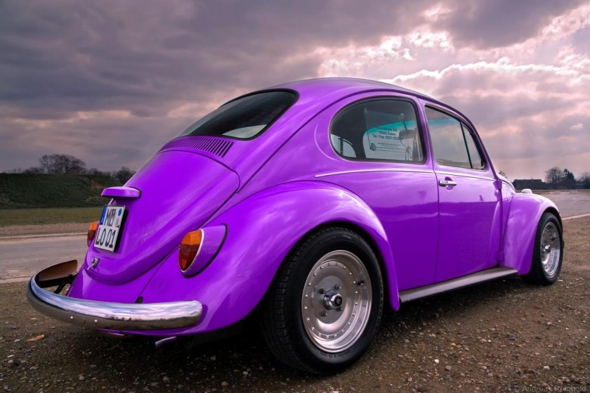 Beetle Volkswagen фиолетовый кабриолет