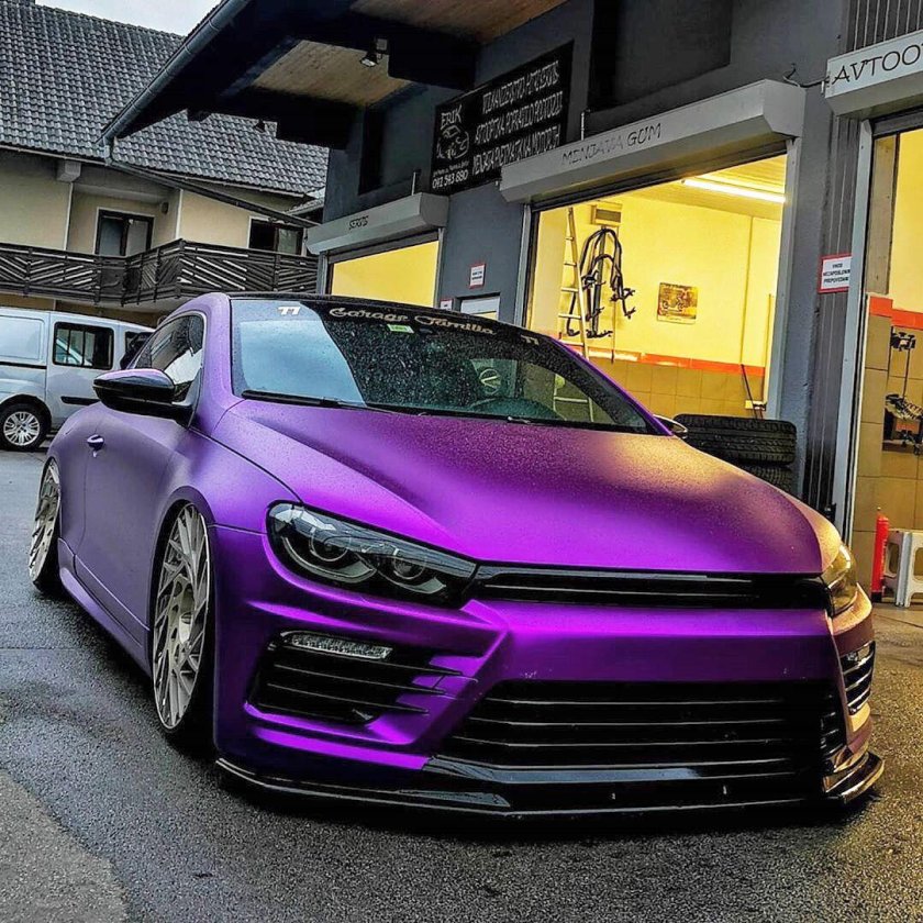 Фольксваген Сирокко фиолетовый