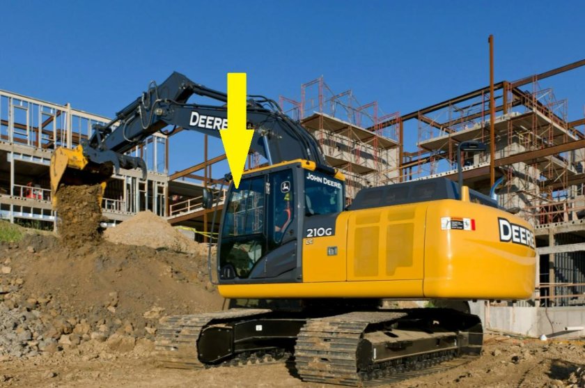 Гусеничный экскаватор John Deere e210 LC