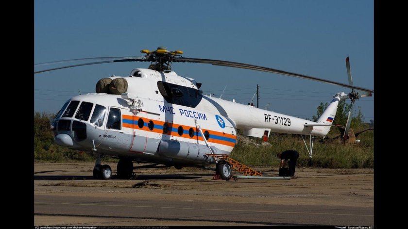 Вертолет ми-8 МЧС России