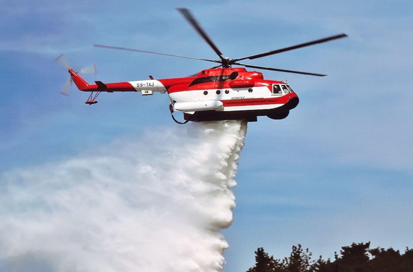 Пожарный вертолет ми-8