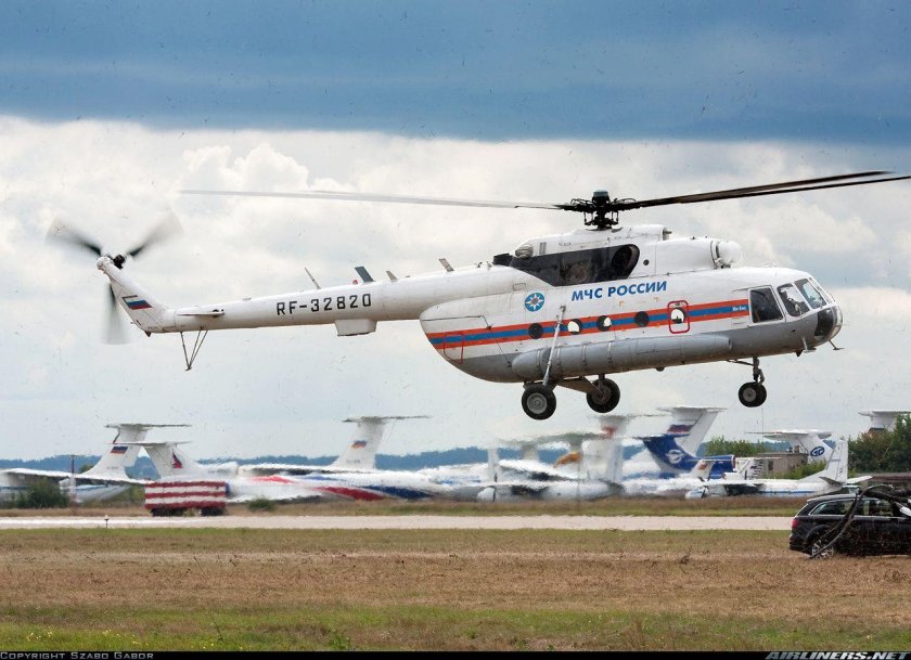 Пожарный вертолет ми-8