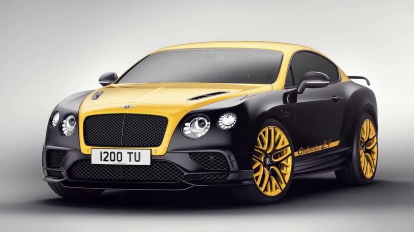 Бентли Континенталь gt желтая