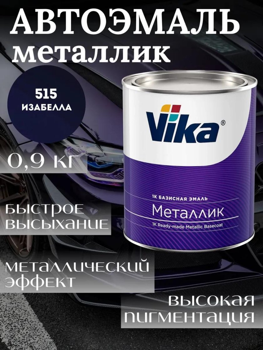 Vika базисная эмаль металлик палитра