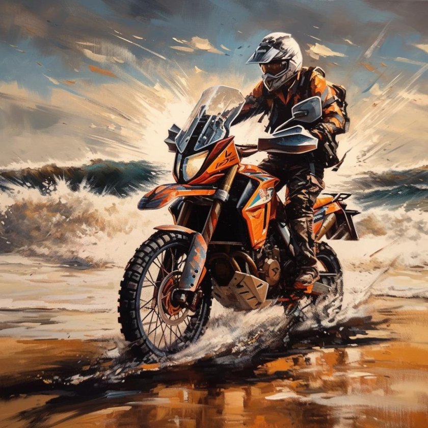 Мотоцикл картина