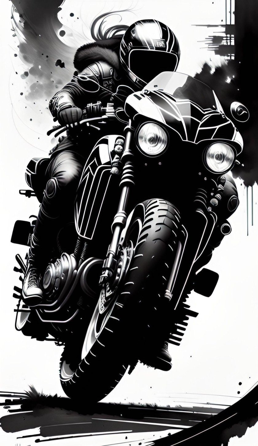 Мотоцикл эскиз