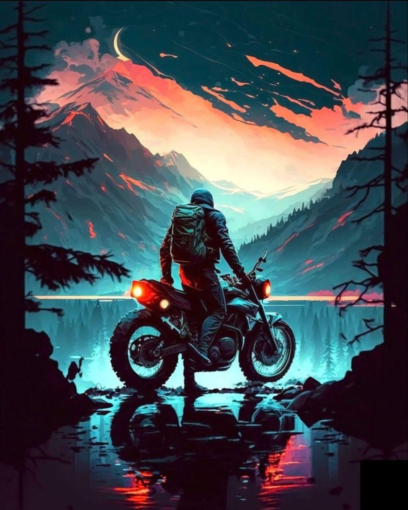 Мотоцикл арт