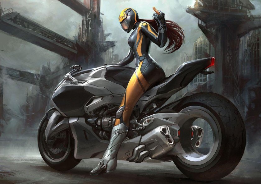Мотоцикл киберпанк 2077