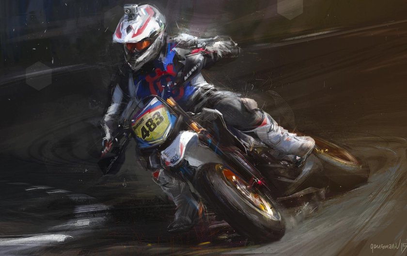 Мотоцикл арт